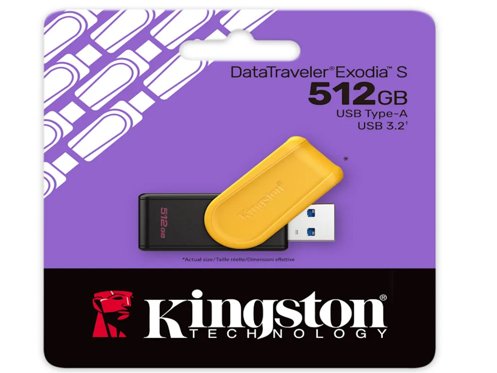 Kingston USB memorija KINGSTON DTXS/512GB/512GB/DataTraveler Exodia S/3.2/crno-žuta Slika 3